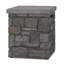 SEDONA 19"H Square Concrete Propane Tank Cover and Side Table by Real Flame-1798850618-1798850597