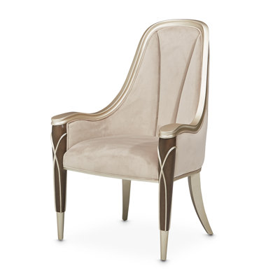Chaise avec accoudoirs capitonnée Villa Cherie