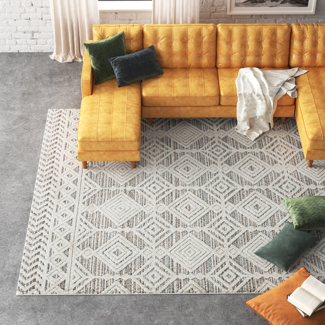 Miller Moroccan Beige/Cream Area Rug Steelside™ Rug 