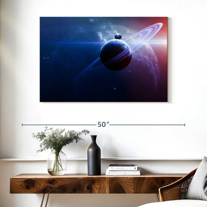 Planètes d'Oberle dans l'espace, H 26 po x l 39 po