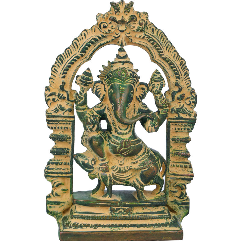 Figurine Temple Ganesha, Vert