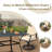 Outdoor Patio Table For 6 People, Rectangular Metal Patio Outdoor Dining Table, Black Steel Slatted Weather-resistant Table With 2" Umbrella Hole, 63”l * 38” W* 30”h