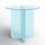 Vinci Large End Table In Iridescent Glass-836837854