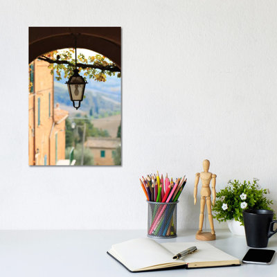 Italy, Tuscany, Province Of Siena, Chiusure. Hill Town, Center Of The Crete Sensei by Emily Wilson - Wrapped Canvas Print