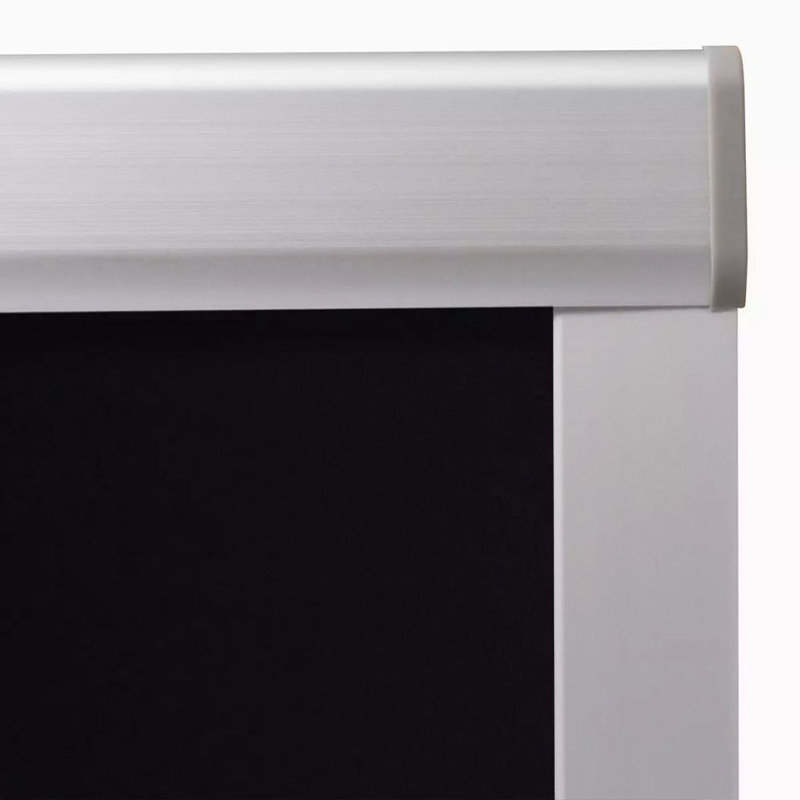 Blackout Roller Blind, 12" W x 92" L, 100 x 180cm, Black