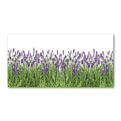 Lavender Flowers - No Frame Print on Glass