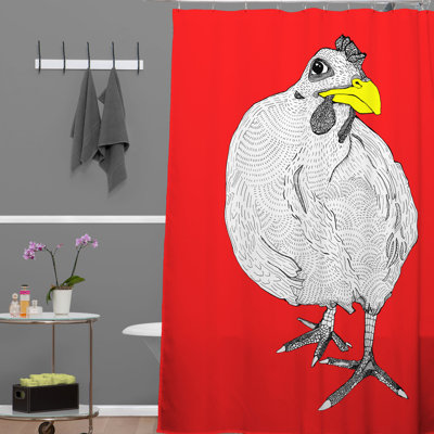Rideau de douche simple casey rogers poulet