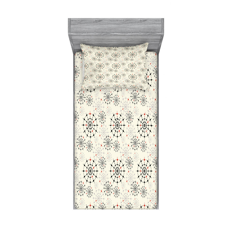 Ensemble de draps Far Eastern, Ensemble de draps pour lit simple avec drap-housse