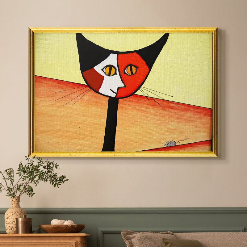 Cat-El Gato de Picasso, v. 2010-Norma Salt-Toile encadrée personnalisée, 16 po x 22 po, Toile avec cadre