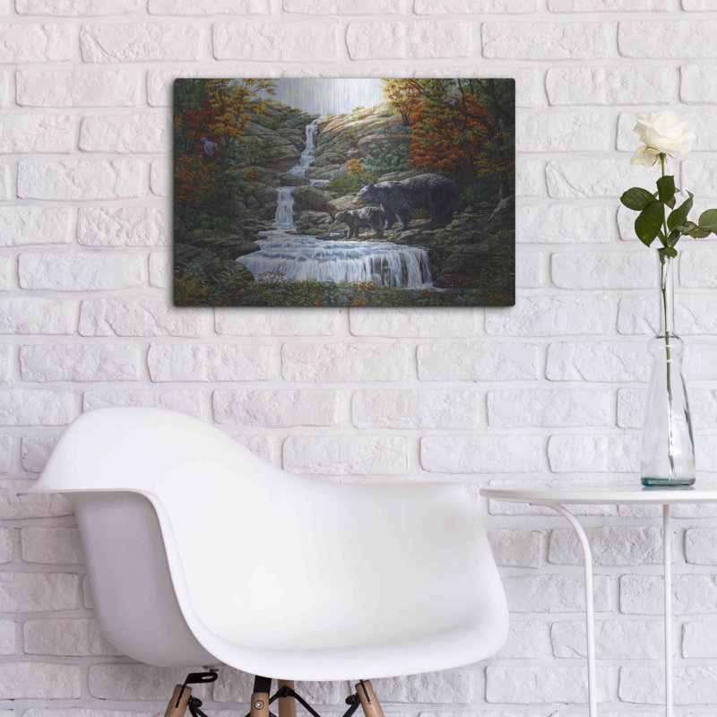 «Black Bear Falls» par Crista Forest, H 16 po x l 24 po