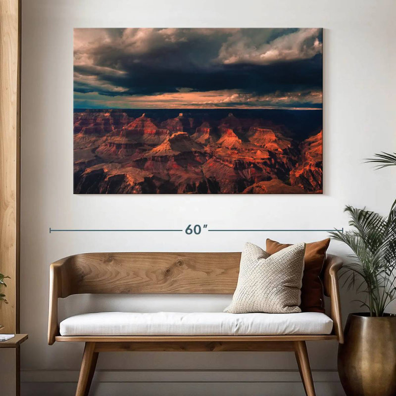 Alvord tempête sur le Grand Canyon, H 34 po x l 51 po