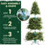 Arbre de Noël 7pi avec 340 lumières DEL RVB et installation facile, 2126 pointes en PE / PVC, 50 fonctions - arbre de Noël artificiel multicolore pour la maison, la fête ou le salon