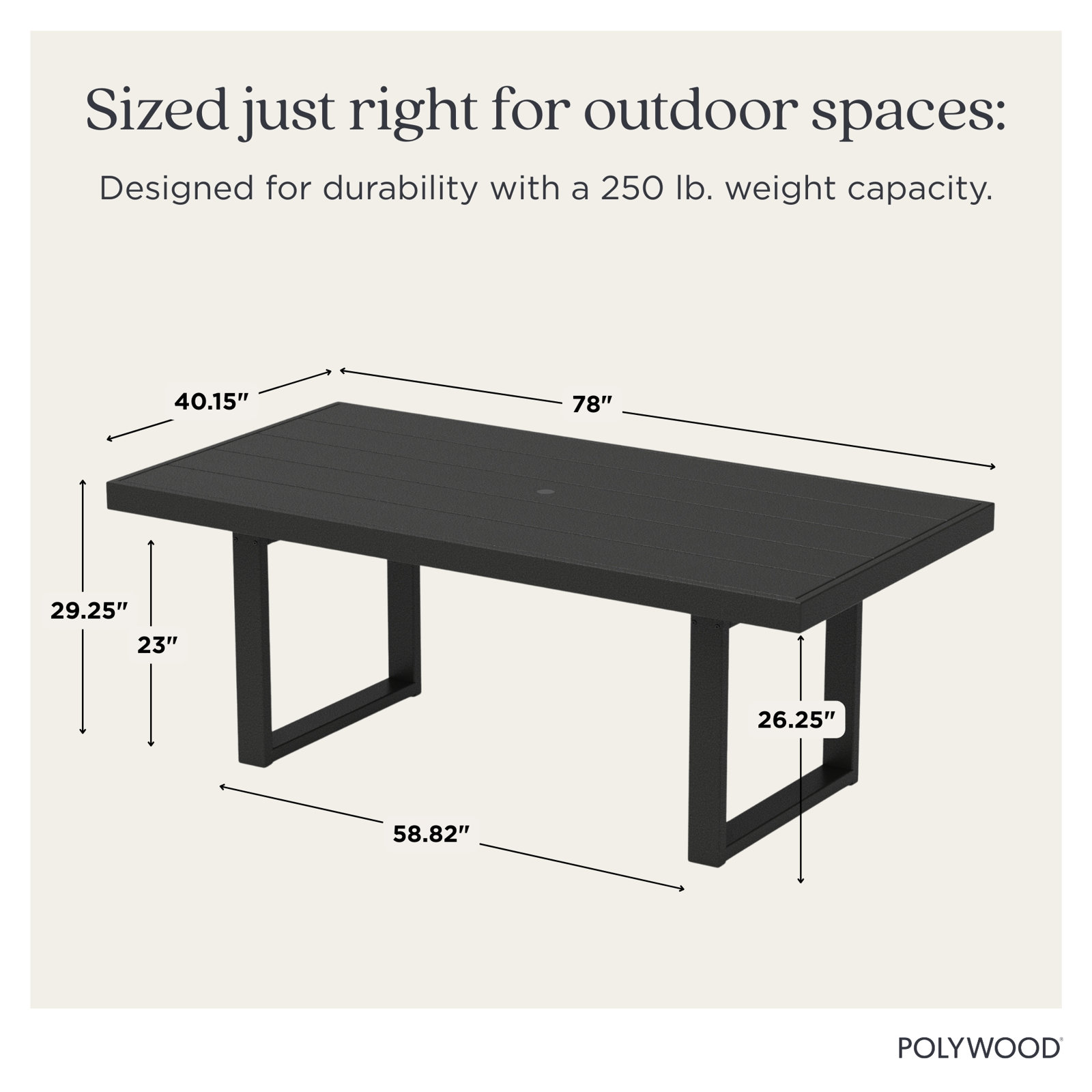 Edge Dining Table, Black