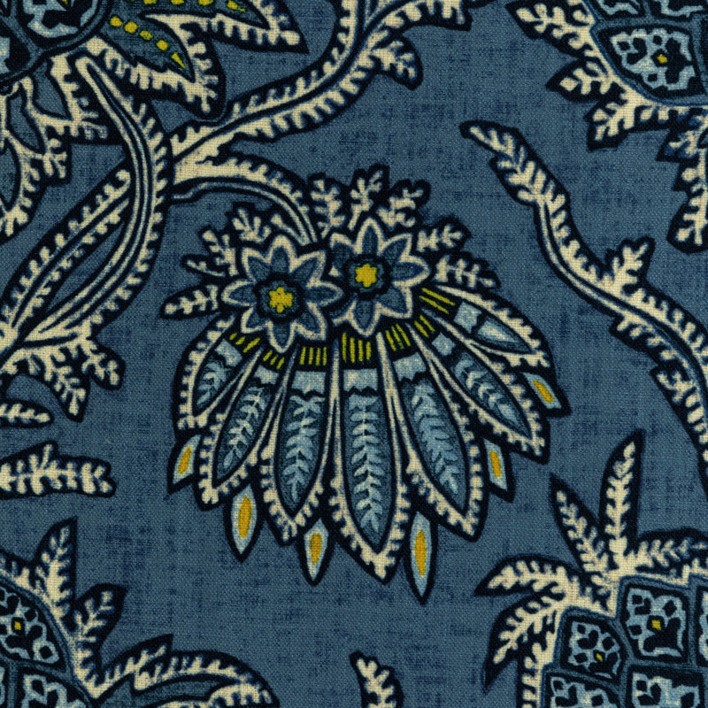 En Vacances II Brassac Fabric, Indigo