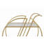 Chariots de bar Gold pour le chariot de service Home Bar