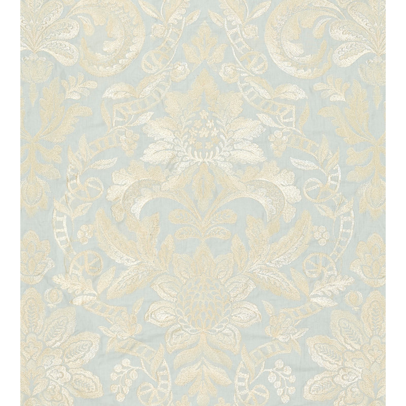 Merchante Elizabeth Embroidery Fabric, Aquamarine