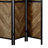 Rustic Tobacco Herringbone Folding Screen