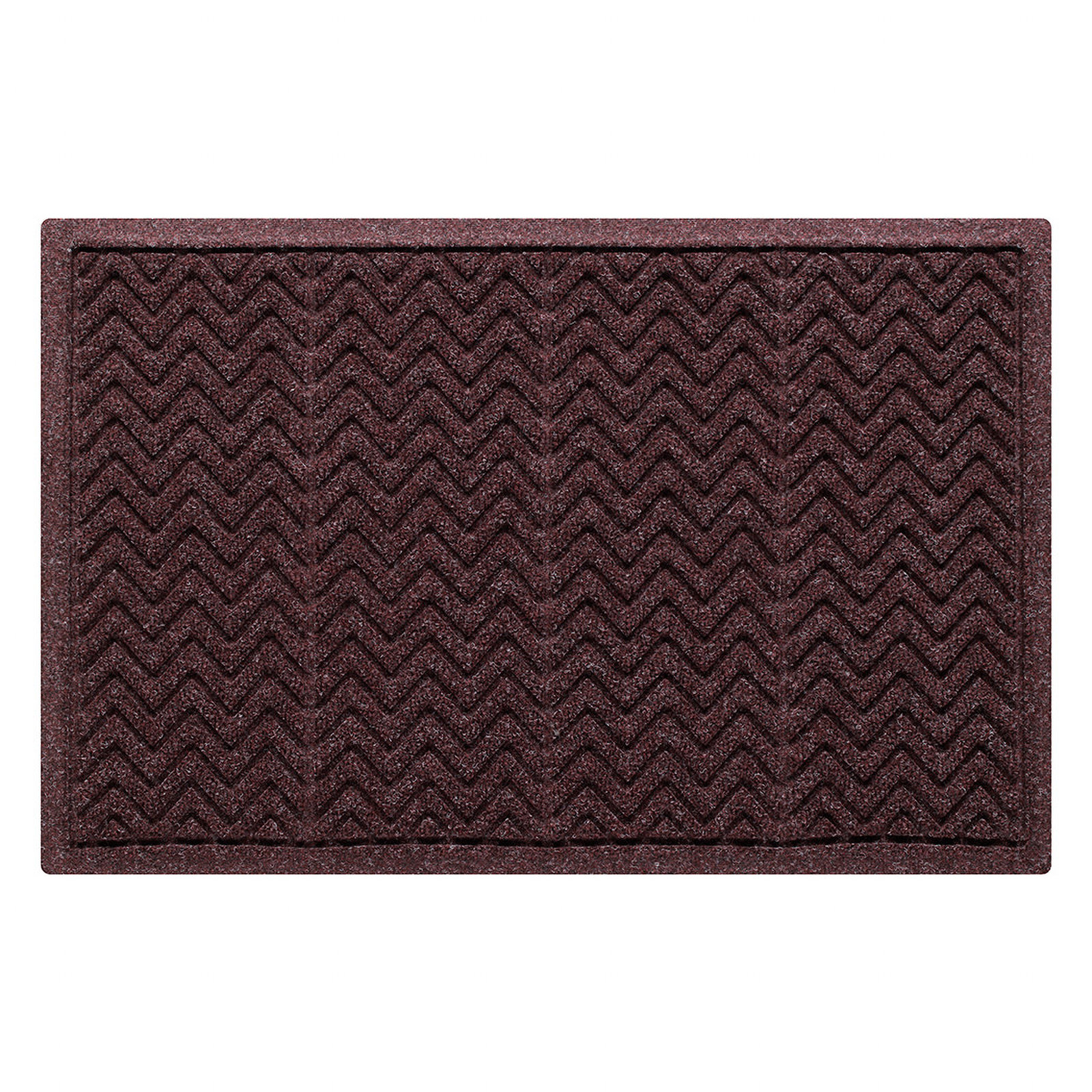 WaterHog Chevron Non-Slip Doormat, 24" W x 36" L, Bordeaux