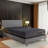 EGOHOME 15” Massaging Zero Gravity Adjustable Bed with 14" Medium Copper Infused Gel Memory Foam Mattress-963559638