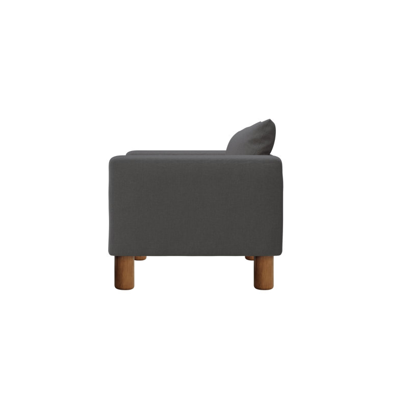 Essential Club Chair, Fog Hemp Blend, Cylinder