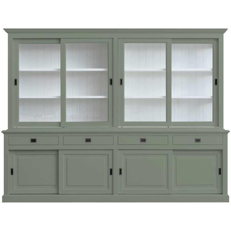 Burkett Display Cabinet, Cement Grey