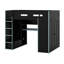 Full Size Wood Loft Bed With Desk,Wardrobe,Ample Storage Space,And RGB LED Light-116235822