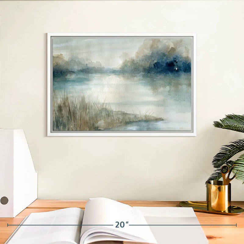 Still Still Waters, Cadre flottant blanc, 13 po x 9 po