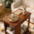 Bamboo Folding Edge Table - Movable Storage, Over-Bed/Sofa - Natural