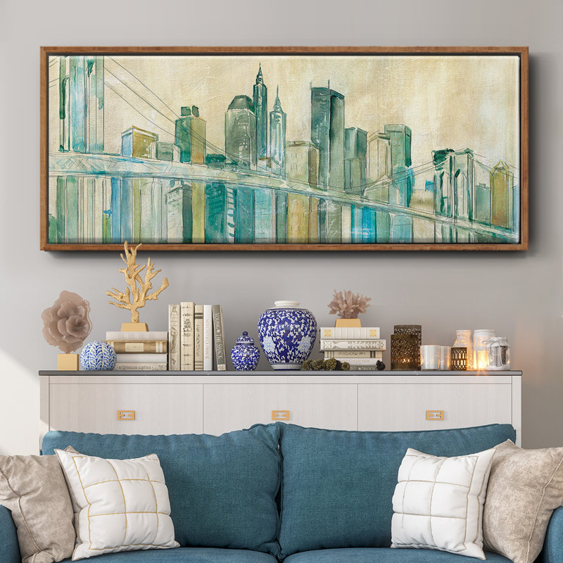 New York City - toile encadrée, H 8 po x l 20 po