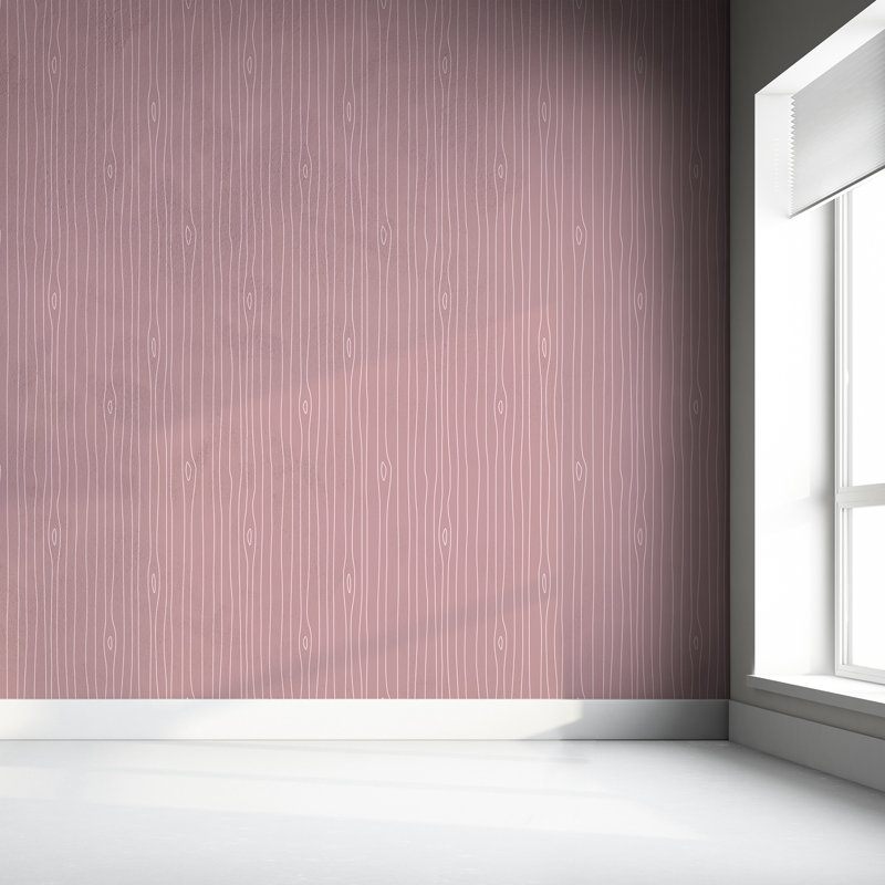 Jaser 10m x 52cm Matte Wallpaper Roll, Pink