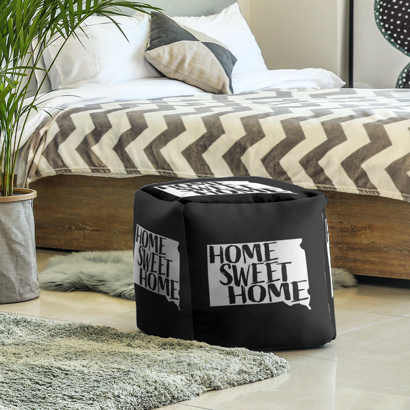 Repose-pieds à cubes south dakota south home, Noir