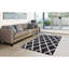 Tapis noir à motif géométrique Prouty-1554651547