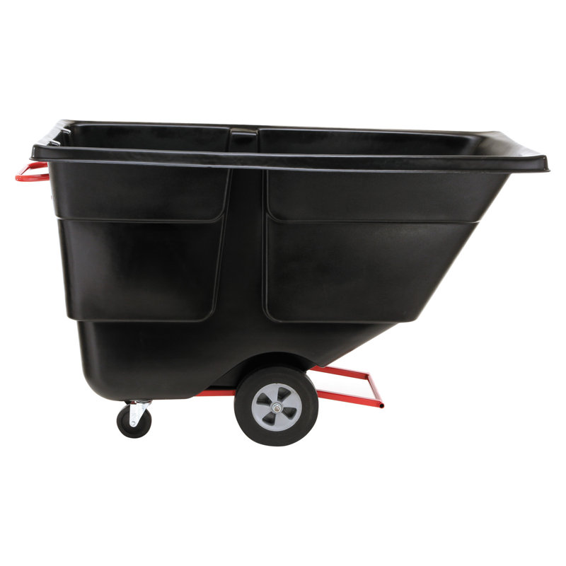 Plastic Open Outdoor Trash & Recycling Bin - 202 Gallons