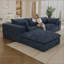Canapé Boneless Cloud, tissu en velours côtelé, sièges profonds, conception à deux couches, coussin amovible, sans assemblage, combinaison de bricolage pour salon, chambre à coucher, salle de conférence, appartement