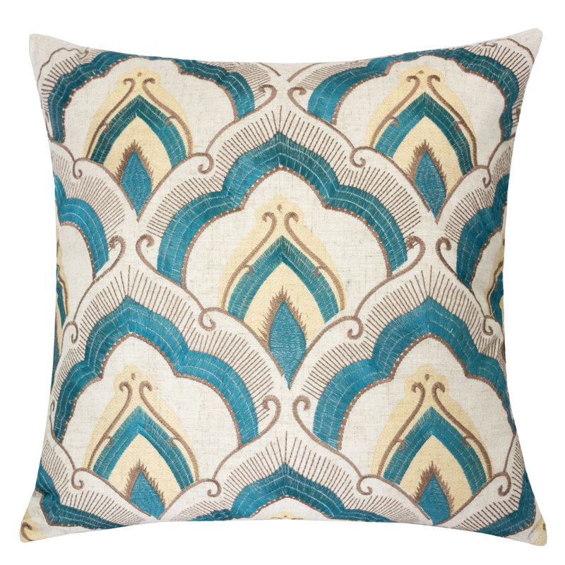 Geometric Linen Throw Pillow