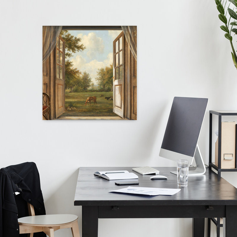 Art contemporain, art contemporain classique, forêt de vache, H 18 po x l 18 po