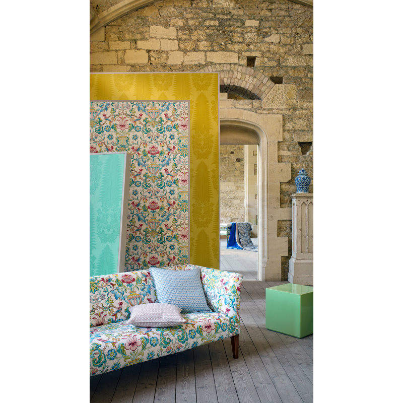 Pompadour Wallpaper, Indigo