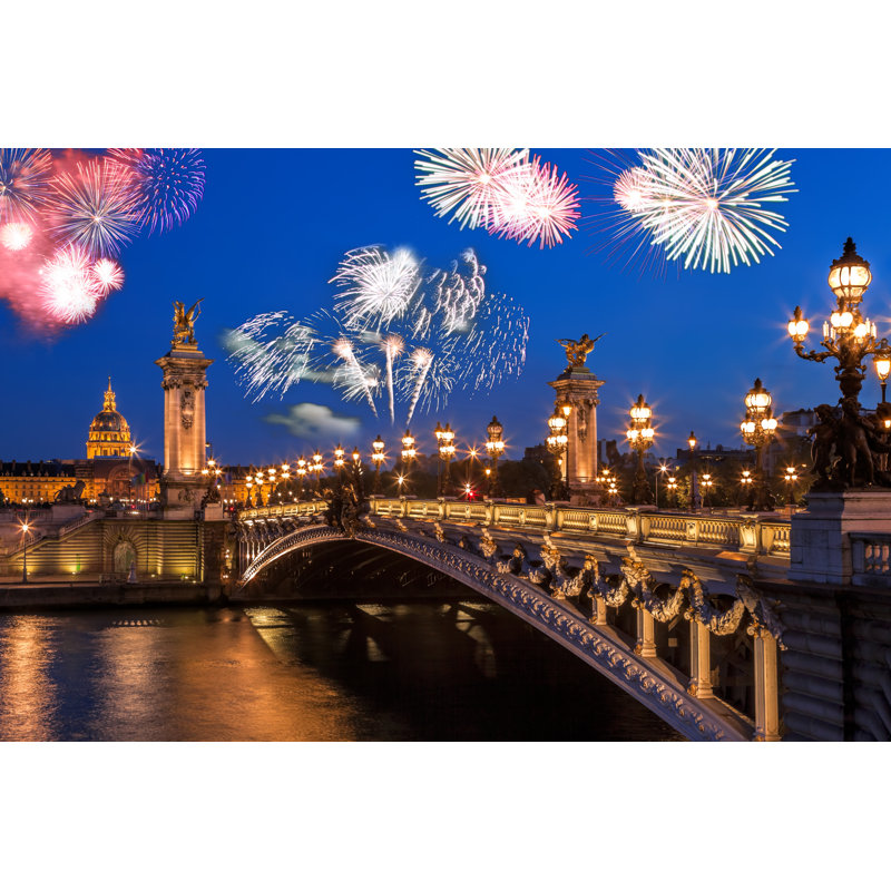 Niemi Alexandre III Bridge by Extravagantni - Wrapped Canvas Print, 20cm H x 30cm W 3.8cm D