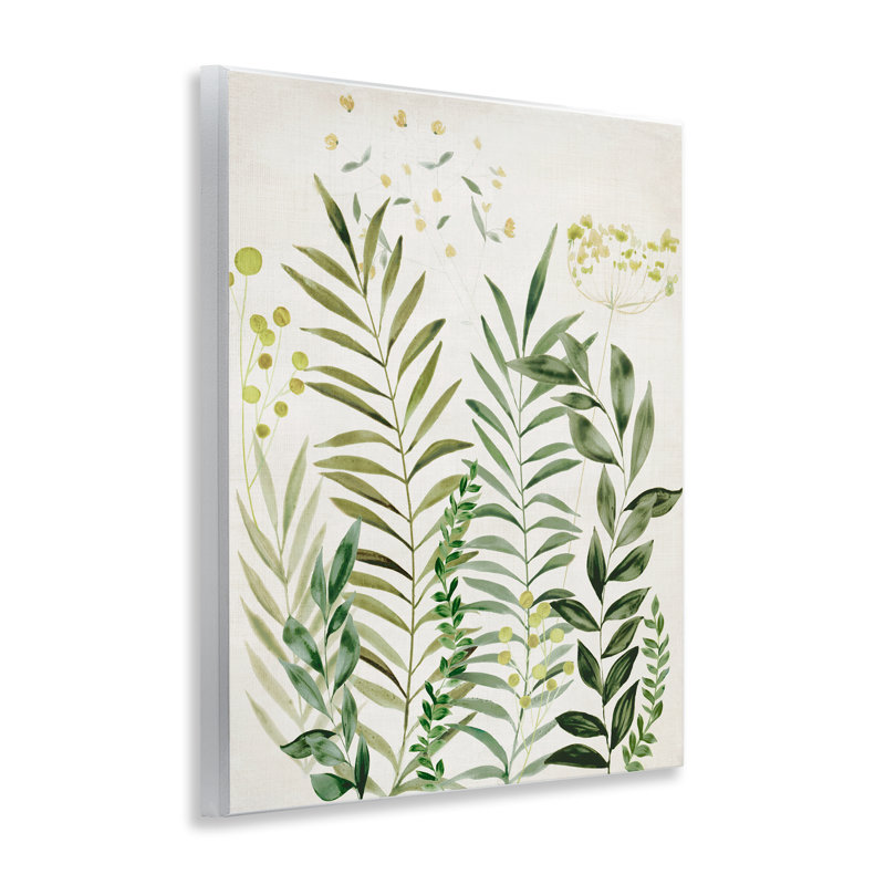  "Delicate Herbs & Leaves", art mural sur bois par Hannah Dawson
