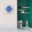Bungalow Bungalow «Star Circle Blues» par Andrea Strongwater, art mural sur toile-815499287