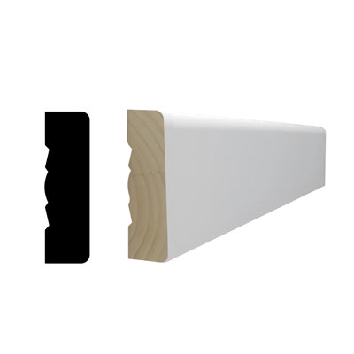 2.25'' H x 85'' W x 0.68'' D Primed Finger-Joined Pine Casing Molding 20-Pieces 140 ft. Total
