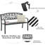 Asya Metal Outdoor Bench-1135821845