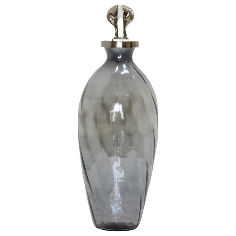 Kesterson Large Bottle With Topper, 21" H x 8" W x 8" D