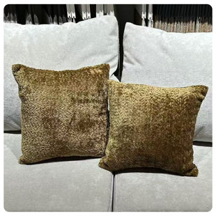 Pack of 2  Fluffty Chenille Throw Pillow Cover (No Insert) Decorative square throw pillow cover for sofa couch farmhouse decoration