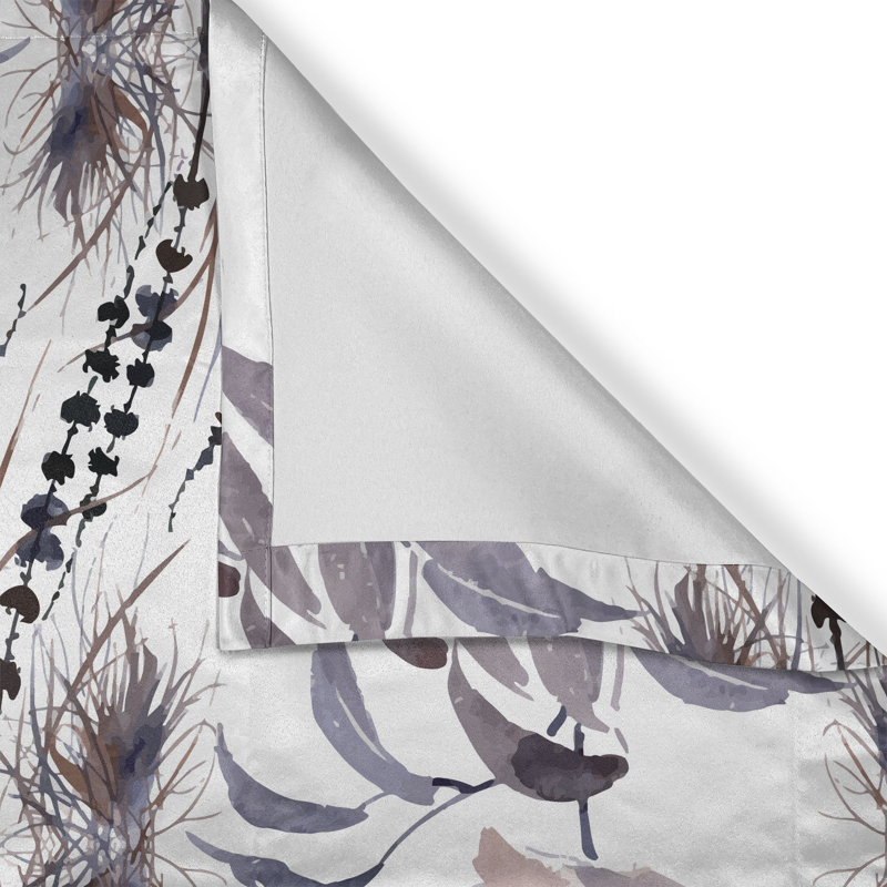 Montsalas Polyester Semi Sheer Curtain Pair