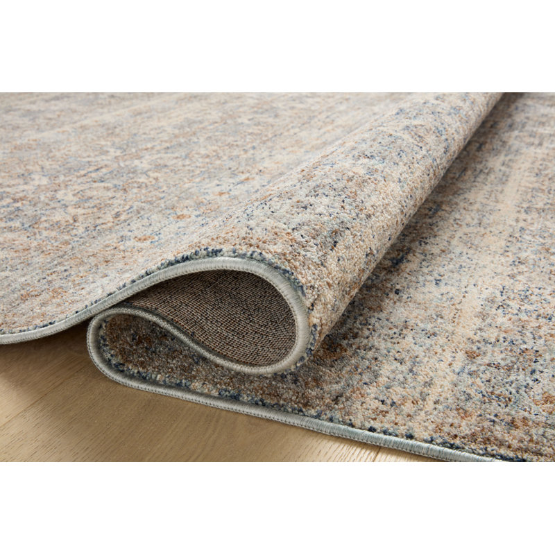 Angela Rose x Loloi Blake Ocean / Mocha Area Rug, Rectangle 7'10" x 10'2"