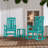 Outdoor Patio HDPE Rocking Adirondack Chair-930783622