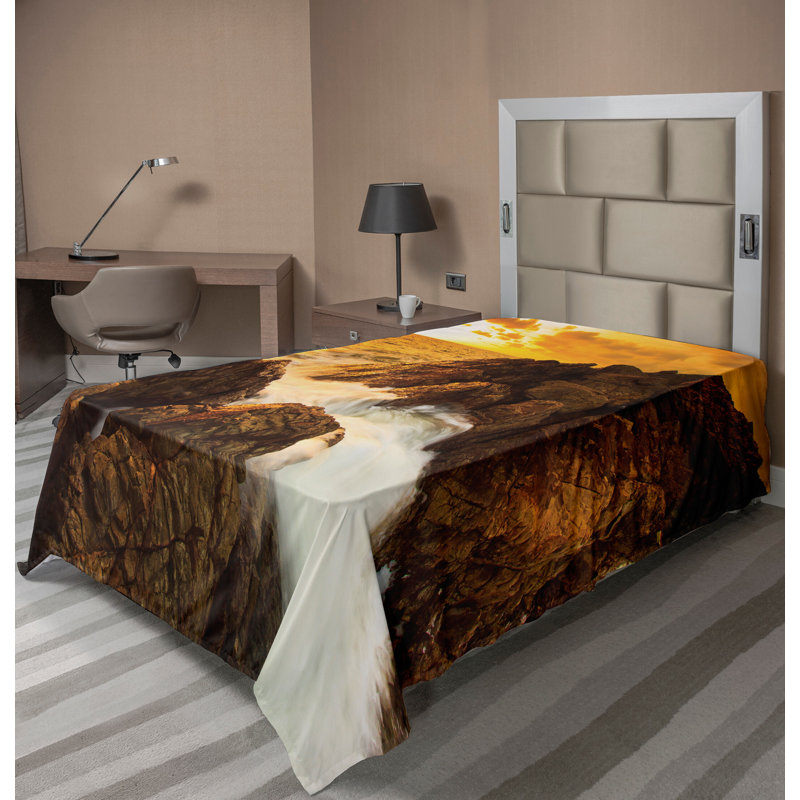 Drap-housse Ambesonne, Drap plat pour lit simple TG