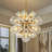 21-Light Swirled Glass Bubble Globe Sphere Chandelier-1663589795