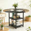 Round Metal Base Dining Table